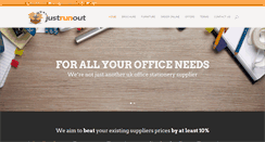 Desktop Screenshot of justrunout.com
