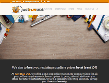 Tablet Screenshot of justrunout.com